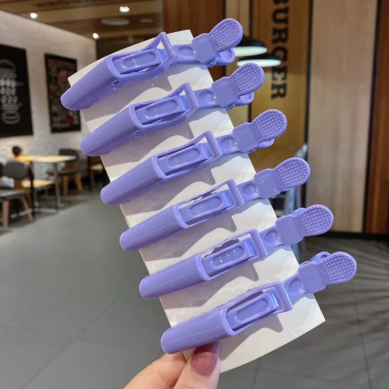 6/8Pcs Colorful Alligator Hair Clips Clamps Hairdressing Professional Salon Hair Grip Crocodile Hairpins Hair Barber Accessories