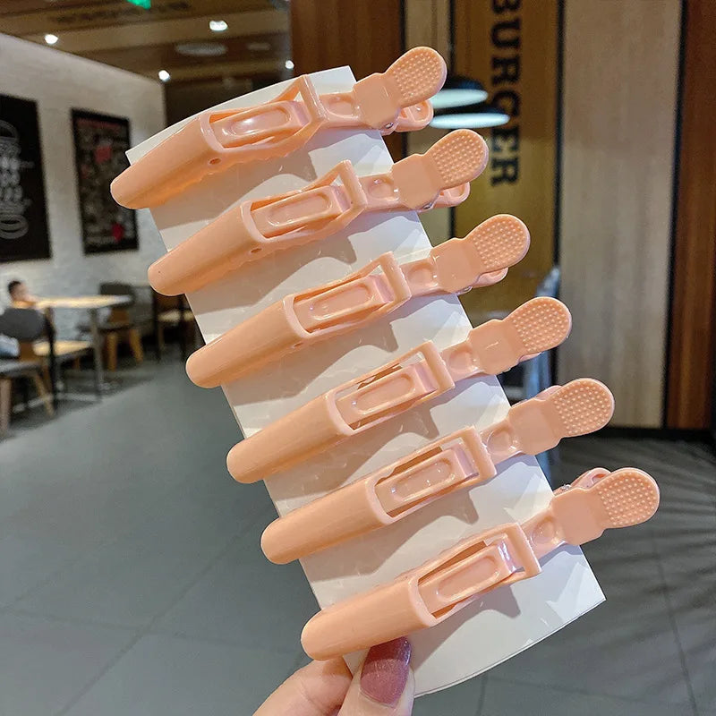 6/8Pcs Colorful Alligator Hair Clips Clamps Hairdressing Professional Salon Hair Grip Crocodile Hairpins Hair Barber Accessories