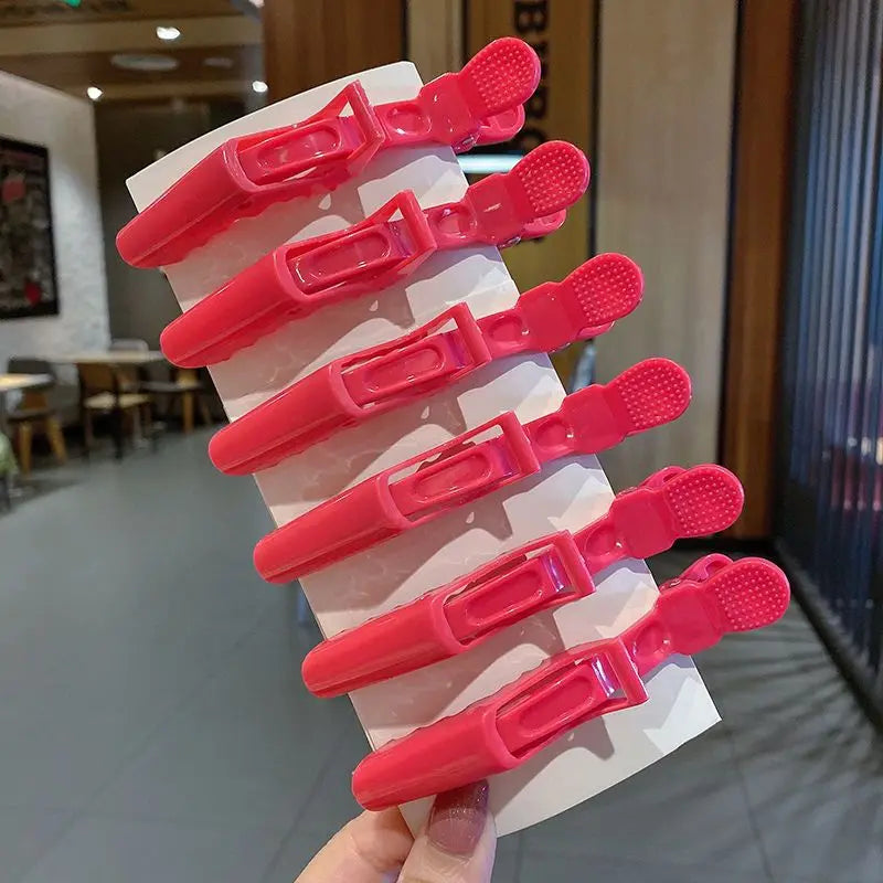 6/8Pcs Colorful Alligator Hair Clips Clamps Hairdressing Professional Salon Hair Grip Crocodile Hairpins Hair Barber Accessories