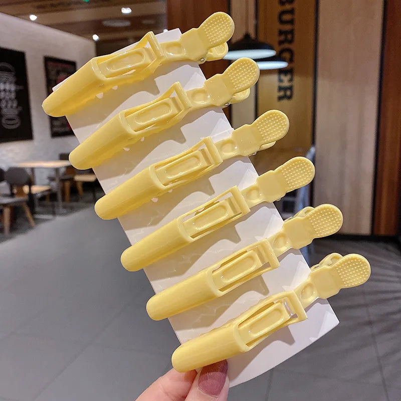 6/8Pcs Colorful Alligator Hair Clips Clamps Hairdressing Professional Salon Hair Grip Crocodile Hairpins Hair Barber Accessories