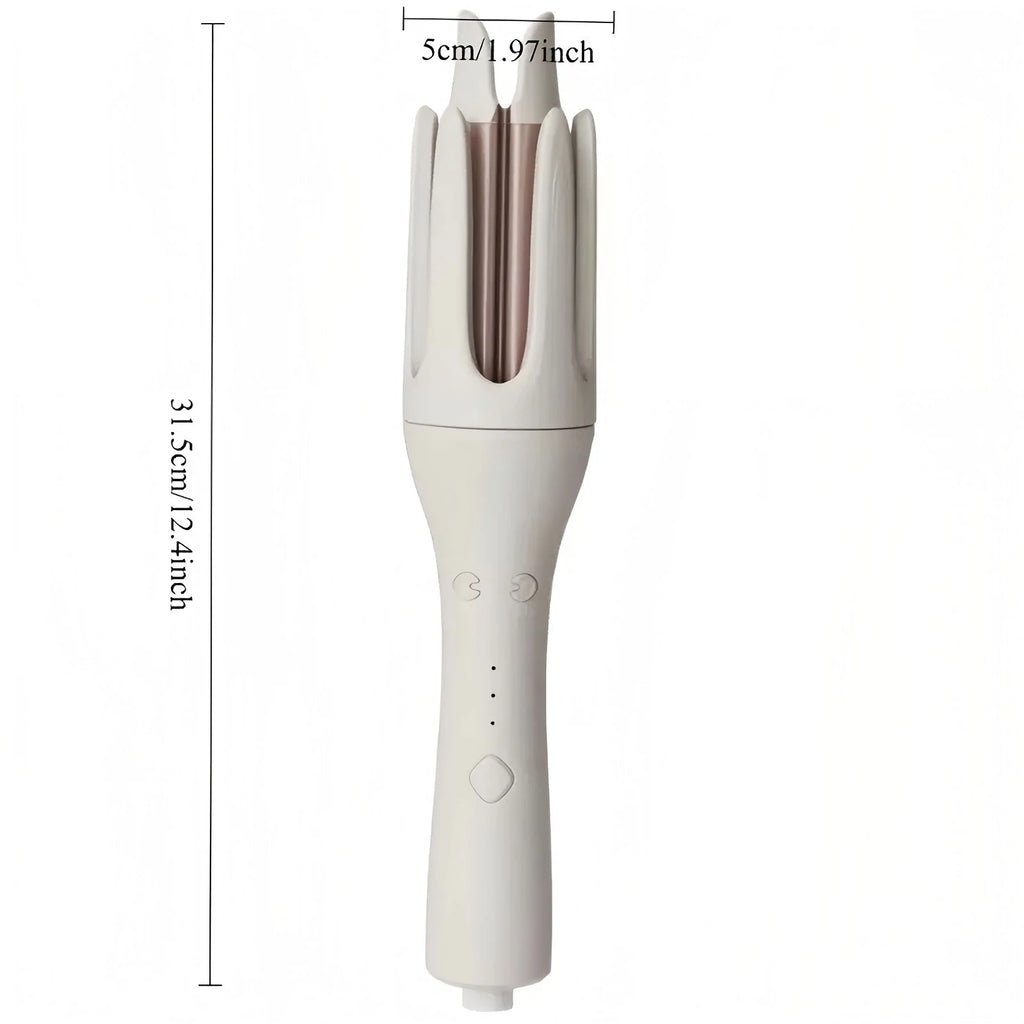 Automatic Hair Curler, One Touch Fast Heating Curling Iron with Adjustable Temperature, Portable Travel Hair Styling Tool, Gift